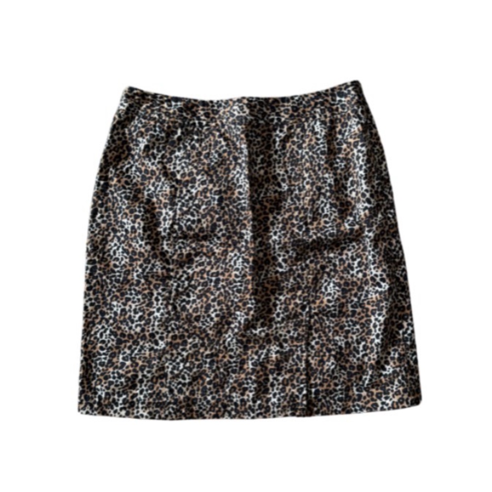 Willi Smith Animal Print Skirt